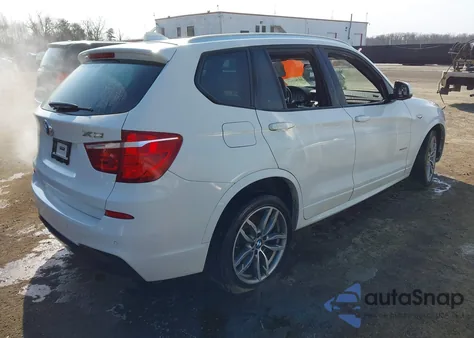 2017 BMW X3 xDrive35I z USA, uszkodzony, nr VIN 5UXWX7C31H0W39650